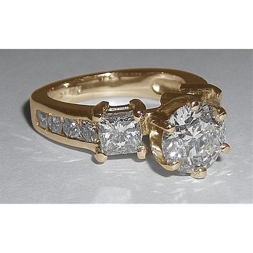Real Women Diamonds Engagement Ring 4.51 Ct. White Gold Jewelry - Three Stone Ring-harrychadent.ca