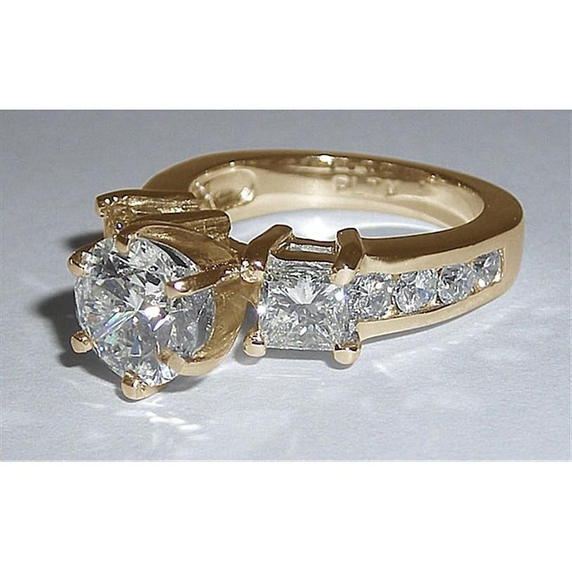 Real Women Diamonds Engagement Ring 4.51 Ct. White Gold Jewelry - Three Stone Ring-harrychadent.ca