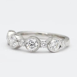 Lab Grown Diamond Anniversary Wedding Band 2.25 Carats Ladies Jewelry