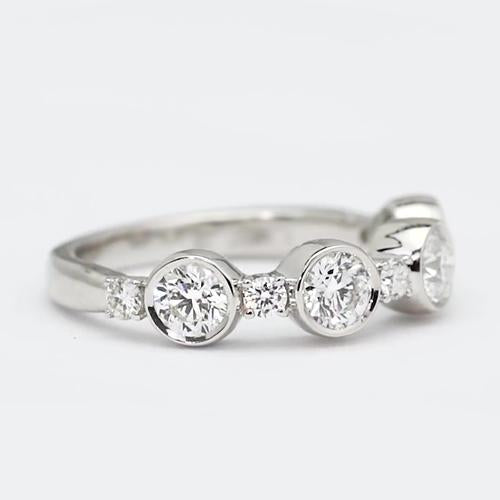 Real Lab Grown Diamond Anniversary Wedding Band 2.25 Carats Ladies Jewelry