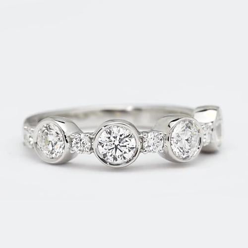 Real Lab Grown Diamond Anniversary Wedding Band 2.25 Carats Ladies Jewelry