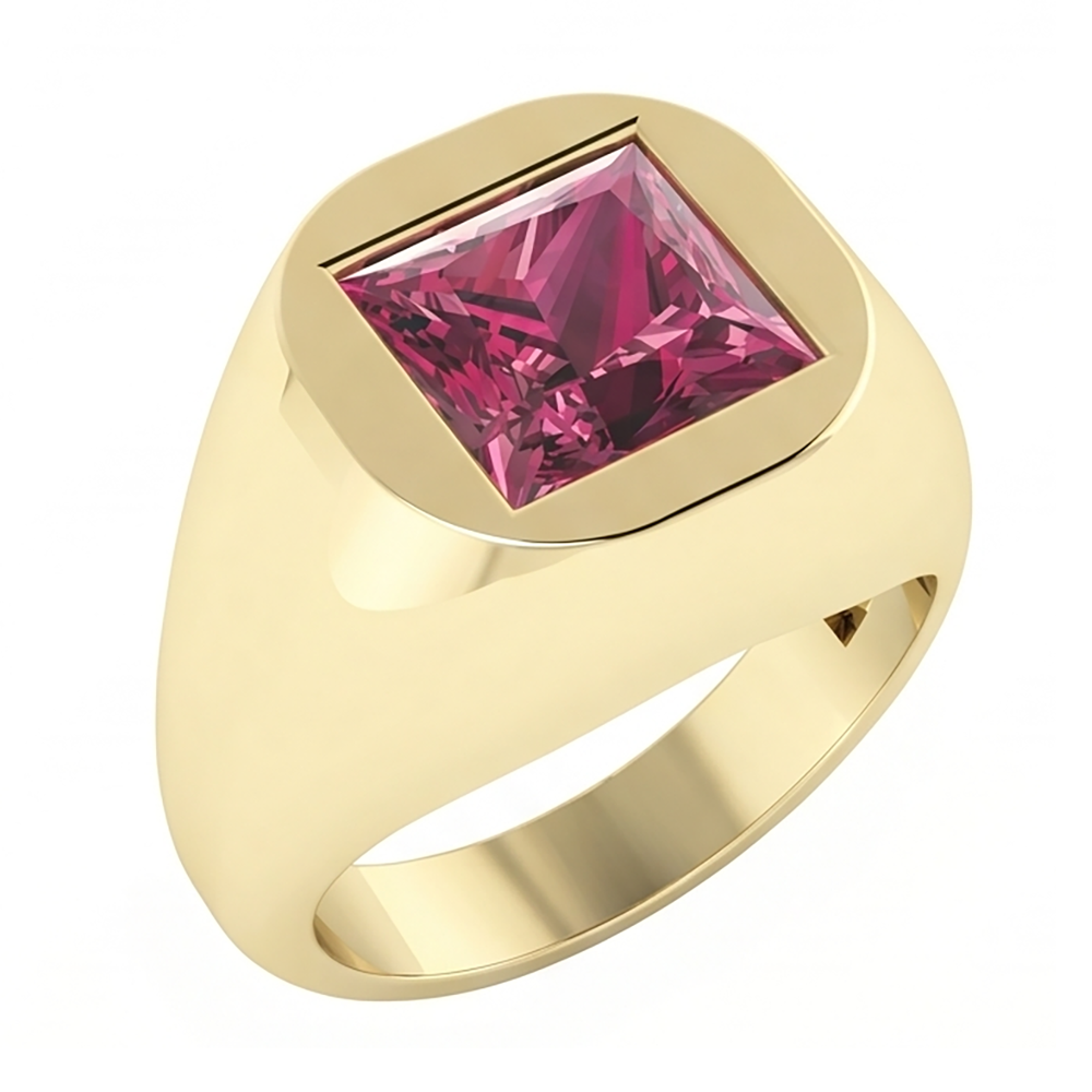 Red Ruby Signet Ring