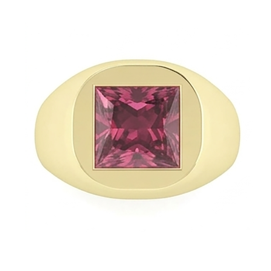 Red Ruby Signet Ring