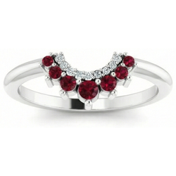 Natural Ruby Ring 3.30ct - White Gold 14K