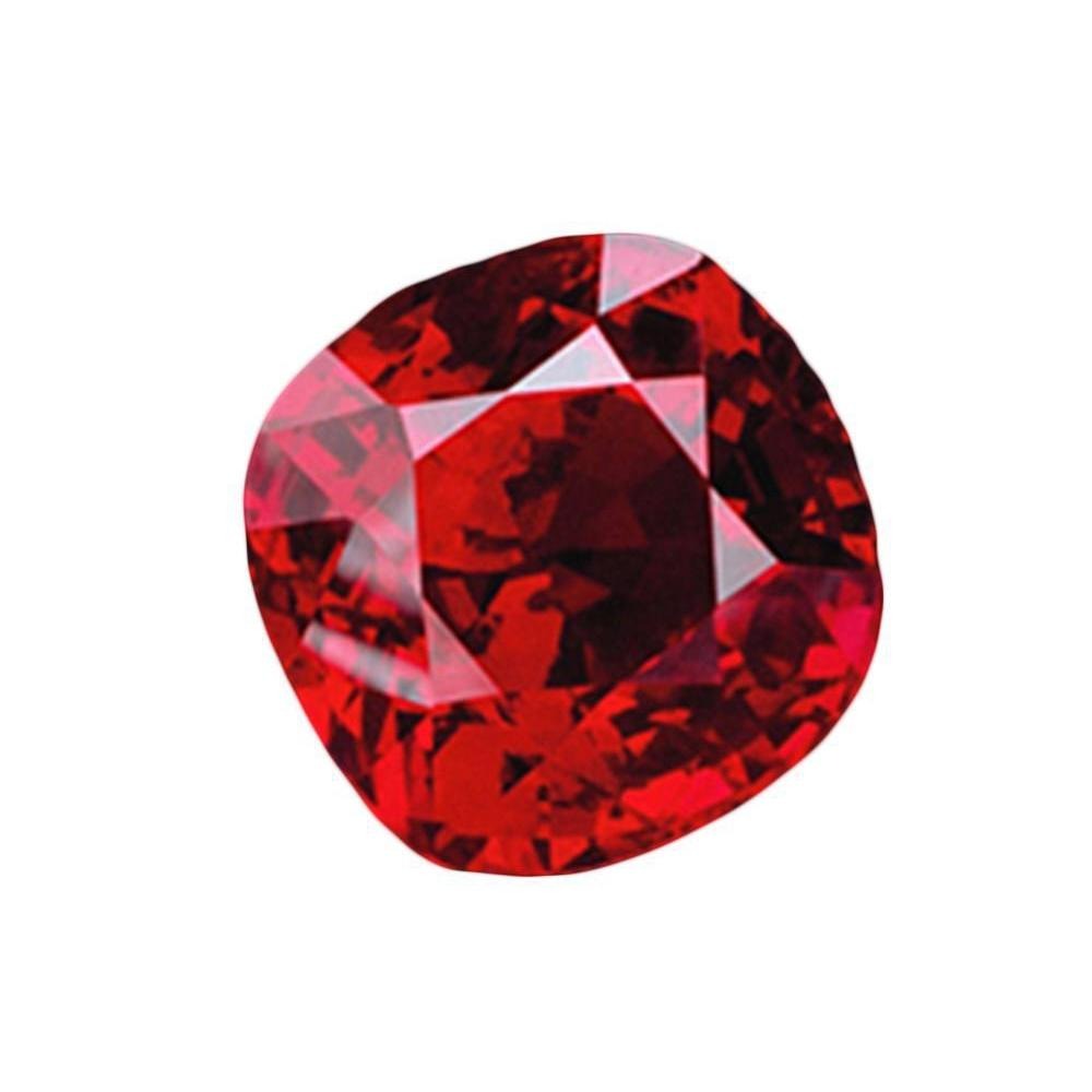 Certified Loose Stone Gold with Burmese Ruby – main view