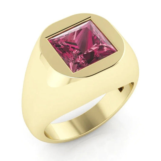 Red Ruby Signet Ring