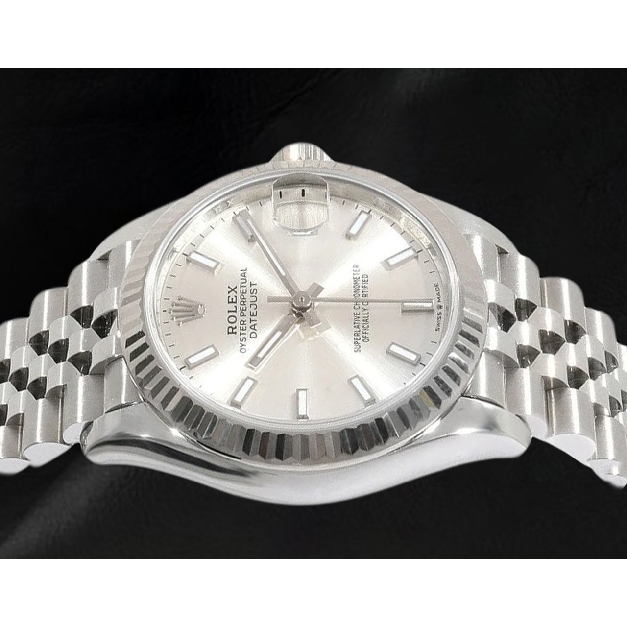 Rolex Date-just 31mm Silver Luminous Women Watch