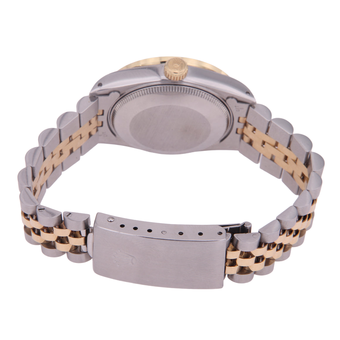 Rolex Datejust Midsize 31 Mm White Mother of Pearl Diamond Dial Diamond Bezel Jubilee Bracelet Watch Ss & Gold