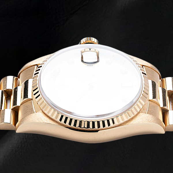 Rolex Day-Date 36mm Champagne Diamond Dial Yellow Gold Watch