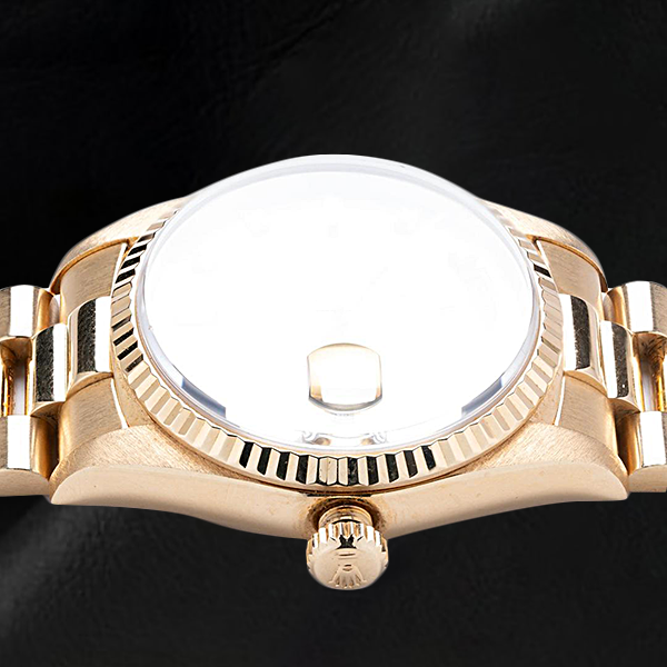 Rolex Day-Date 36mm Champagne Diamond Dial Yellow Gold Watch