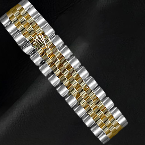 Genuine Precious Stone Rolex ct Sterling Silver Two Tone Gold – angle view