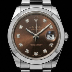 Men's Exquisite Chocolate Diamond Fine Diamond Rolex – 0.20 ct