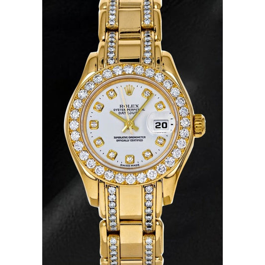 Rolex 80298 Datejust Yellow Gold Ladies Watch
