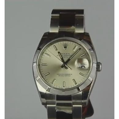 34 Mm Watch Stick Dial Oyster Bracelet