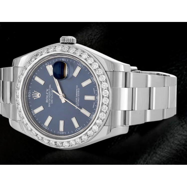 Rolex Date Just Ii 41 Mm Blue