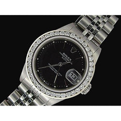 Rolex Date Just Ladies Watch Diamond Bezel Datejust