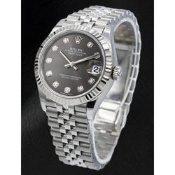 Rolex Datejust 31 Grey Diamond Dial Stainless Steel Men's Watch