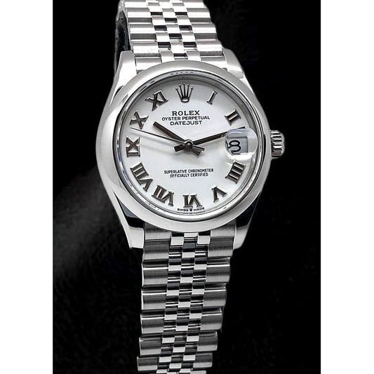 Rolex Datejust 31 White Roman Jubilee Steel Women's Watch