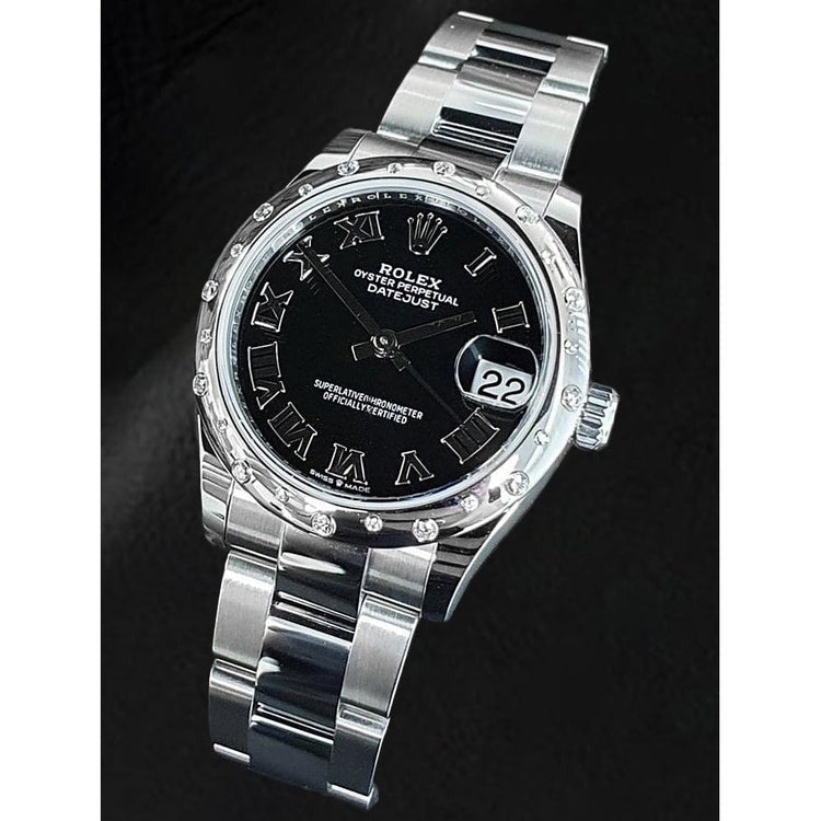 Rolex Datejust 31mm Black Roman