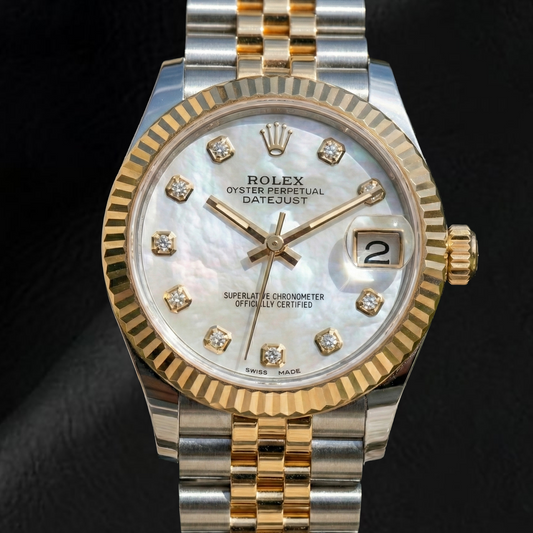 Cultured Pearl Rolex 0.20-ct Two Tone – main view
