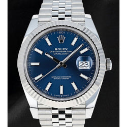 Rolex Datejust 41mm Blue Jubilee Steel Men's Watch