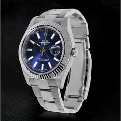 Rolex Datejust Ii 41Mm Blue Dial Men Watch Ss Oyster Bracelet