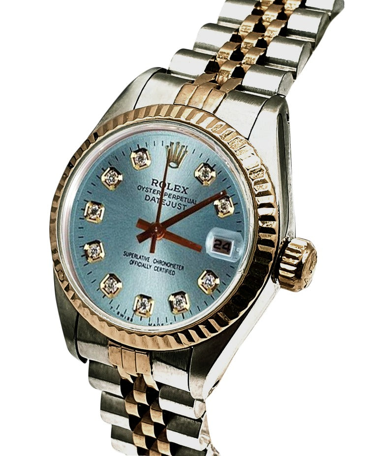 Watch Blue Diamond Dial