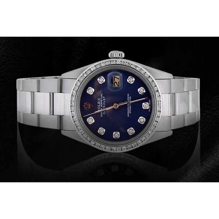 Blue Diamond Dial Ss Oyster