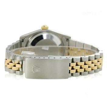 Diamond Dial Diamond Bezel Jubilee Bracelet Watch Ss & Gold