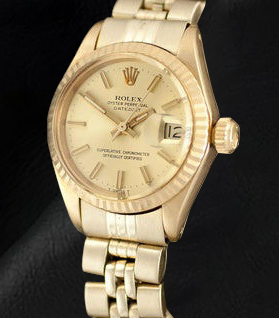 Rolex Datejust President Style 26 mm Yellow Gold Ladies Watch