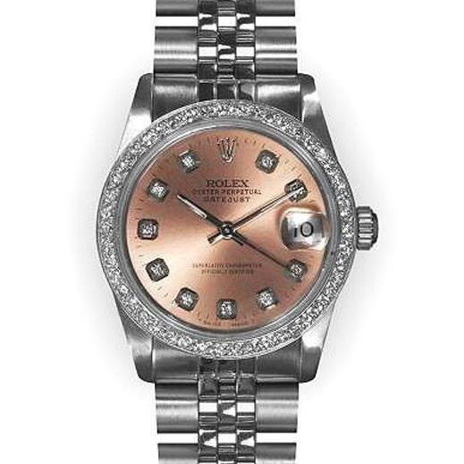 Pink Dial Fg Midsize Rolex