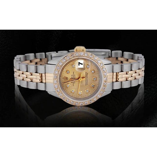 Tapestry Diamond Dial Bezel Ladies Watch Ss