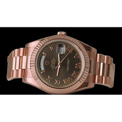 Rolex Day-Date 2 President Day Date Ii Watch Chocolate Rose Gold 41