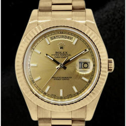 Rolex Day Date 2 Champagne Dial 41 Mm Gents Watch Yellow Gold