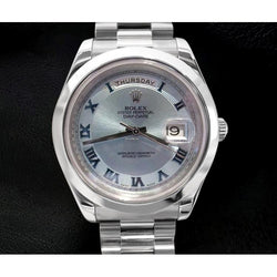 Rolex Day Date Ii 41 Mm Diamond Dial Men Watch Platinum President