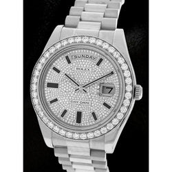 Rolex Day Date Ii 41 Mm Men Watch Diamond Dial President Bracelet