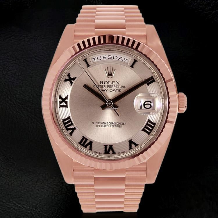 41 Mm Rose Gold Mens Watch 