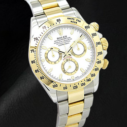 Rolex Daytona 116523 Cosmograph 40mm White Dial Two Tone Watch