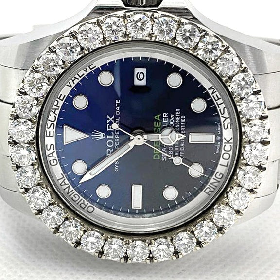 Rolex Deepsea Sea Dweller 44mm Watch with 8 carats Diamond bezel