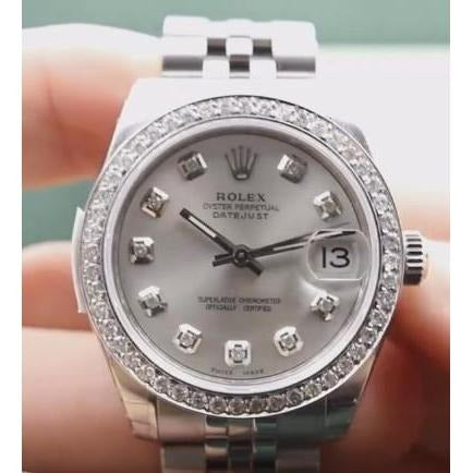 Midsize 31 Mm Watch Custom Diamond Dial