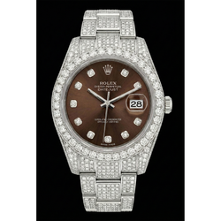 Luxury Rolex with Chocolate Diamond Brilliant Diamond – 16.75 ct
