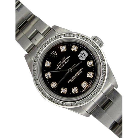 Rolex Ladies Watch Oyster Bracelet Gorgeous Date Just Rolex