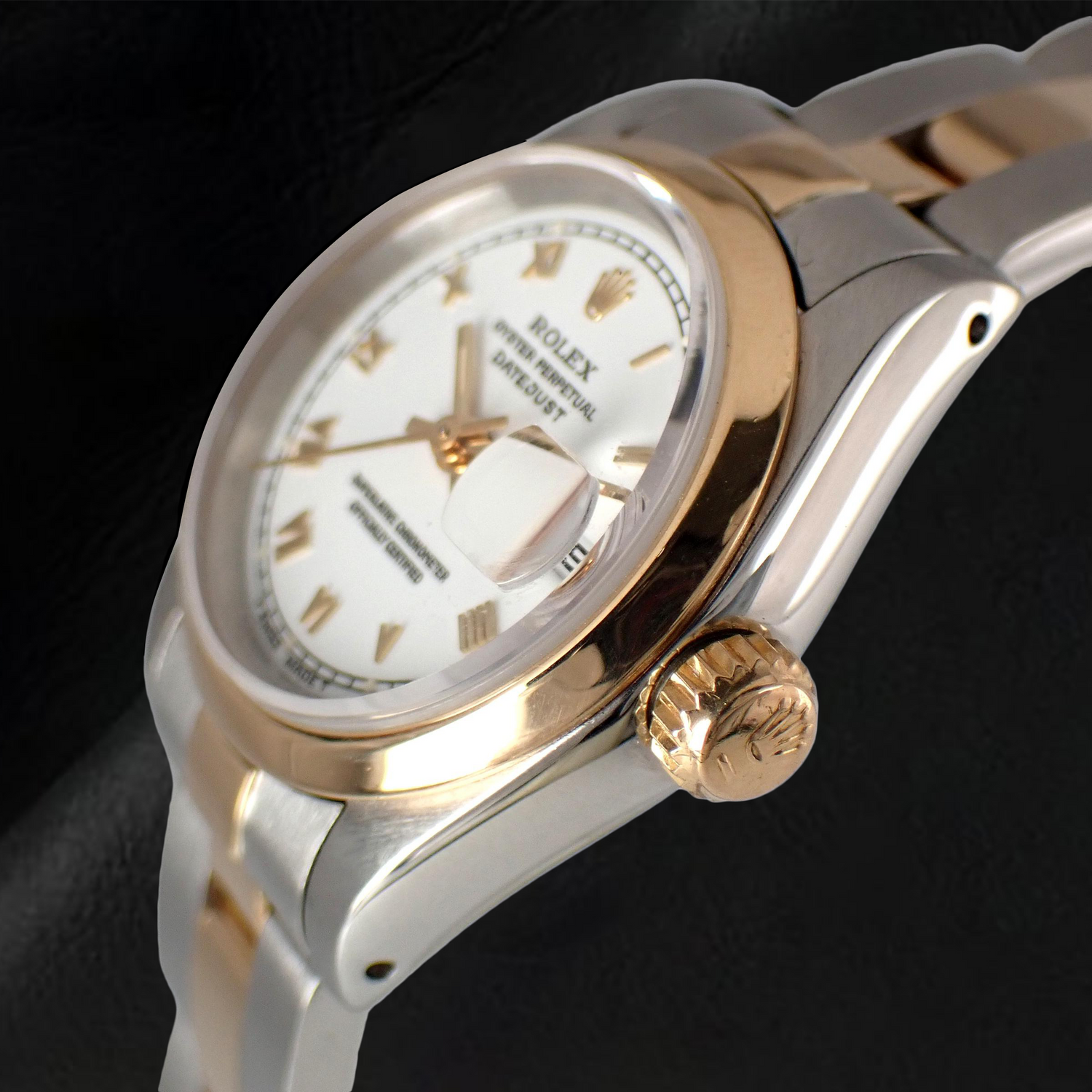 Gemstone Rolex -ct Two Tone – side view