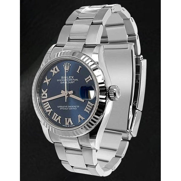 Rolex Lady-Datejust 31 Blue Roman Oyster Steel Watch