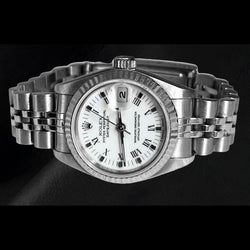 Rolex Lady-Datejust White Roman Dial 26 mm Stainless Steel Watch