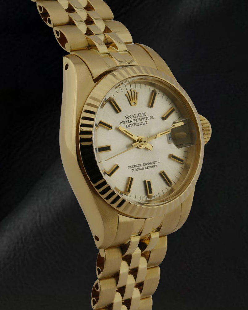 Rolex Lady Datejust 26 mm Yellow Gold President Style Watch