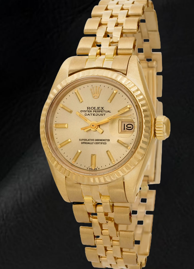 Lady datejust president gold sale