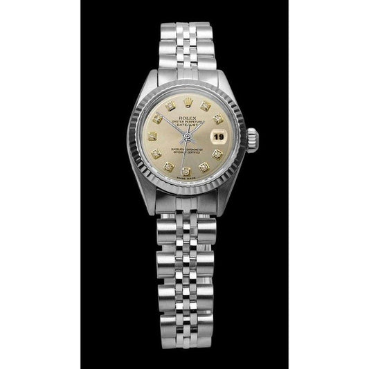 Silver Watch Ss Jubilee Bracelet Fluted Bezel