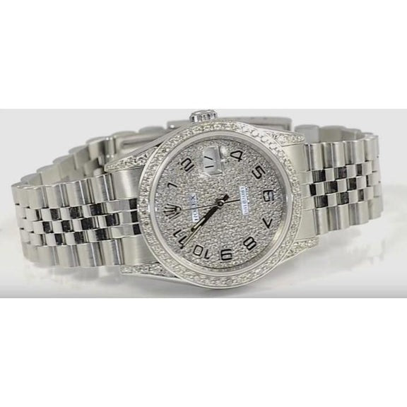 Men Datejust Watch Diamond Bezel Jubilee