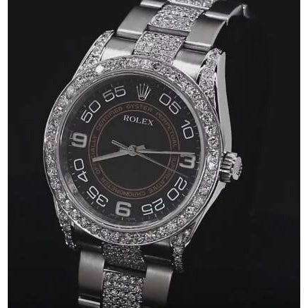 Watch Custom Diamond Bezel Ss 6 Ct.